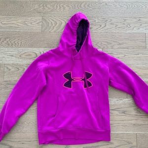 Under armour pink sweatshirt